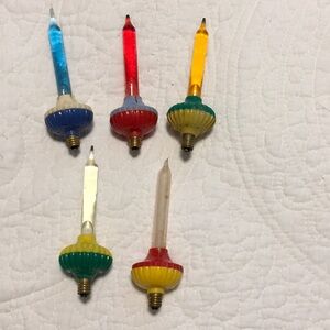 Vintage Christmas Bubble Light Bulbs